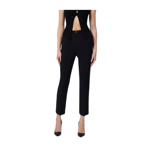Elisabetta Franchi Pantaloni Pantalone Donna alla caviglia Nero - Francavilla Moda